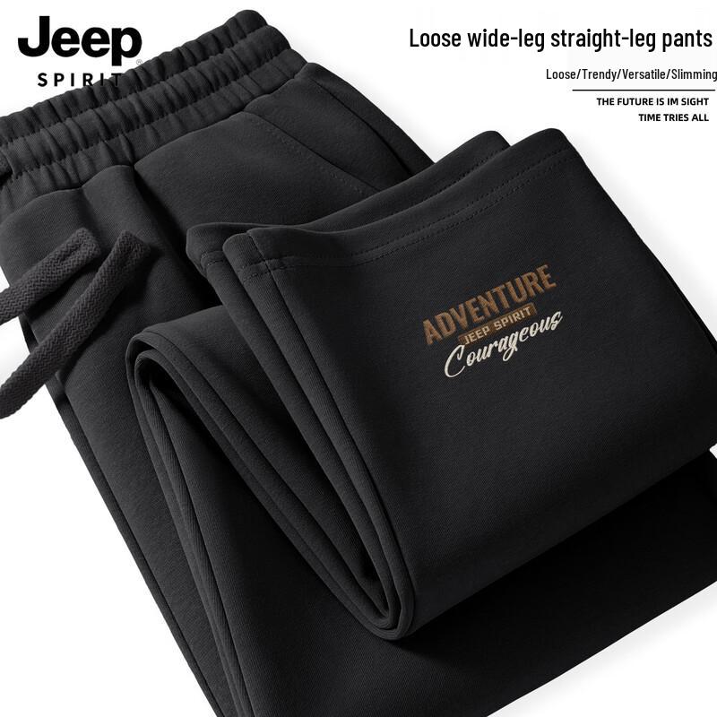 JEEP SPIRIT Мужские повседневные спортивные брюки свободного прямого кроя 2025