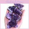 Amethyst Natural Quartz Geode Druzy Crystal Cluster Healing Decor Specimen