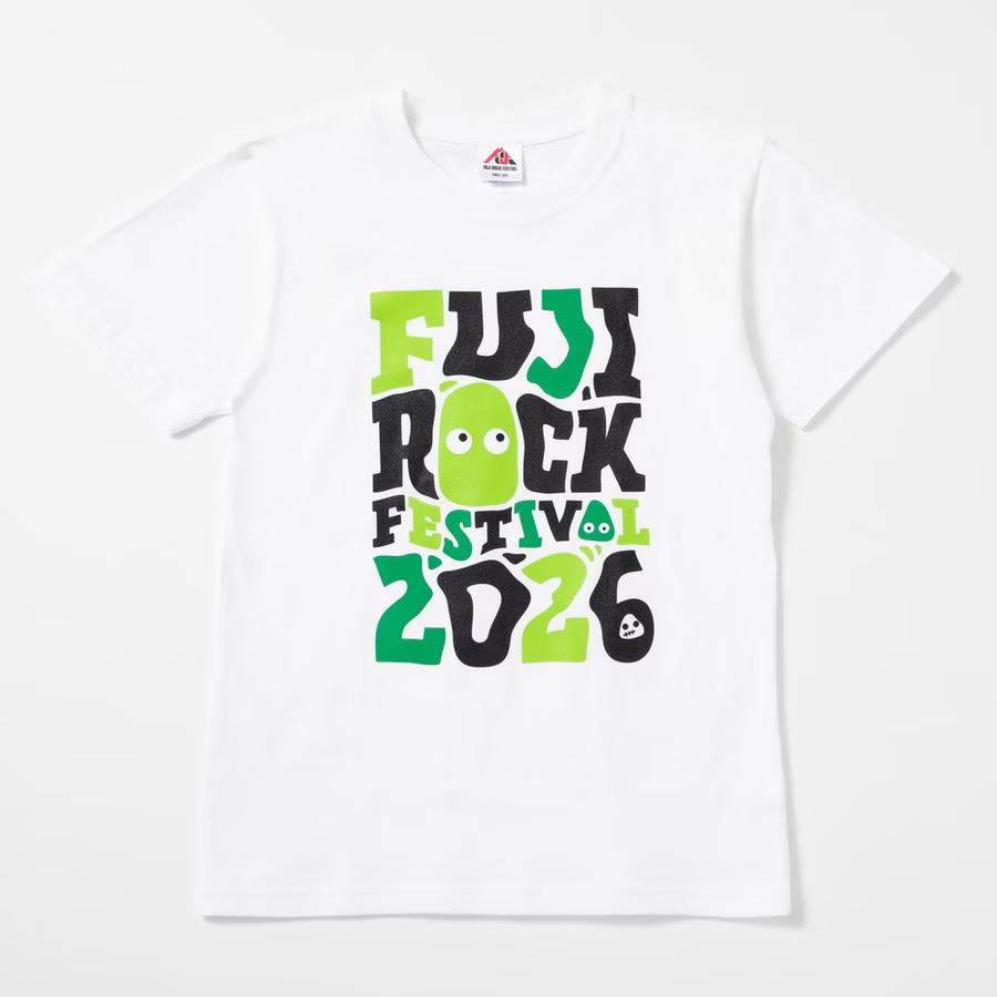 2026 Fuji Rock Retro Gradient Text Print Oversized Cotton Festival Fan T-shirt Streetwear Tops