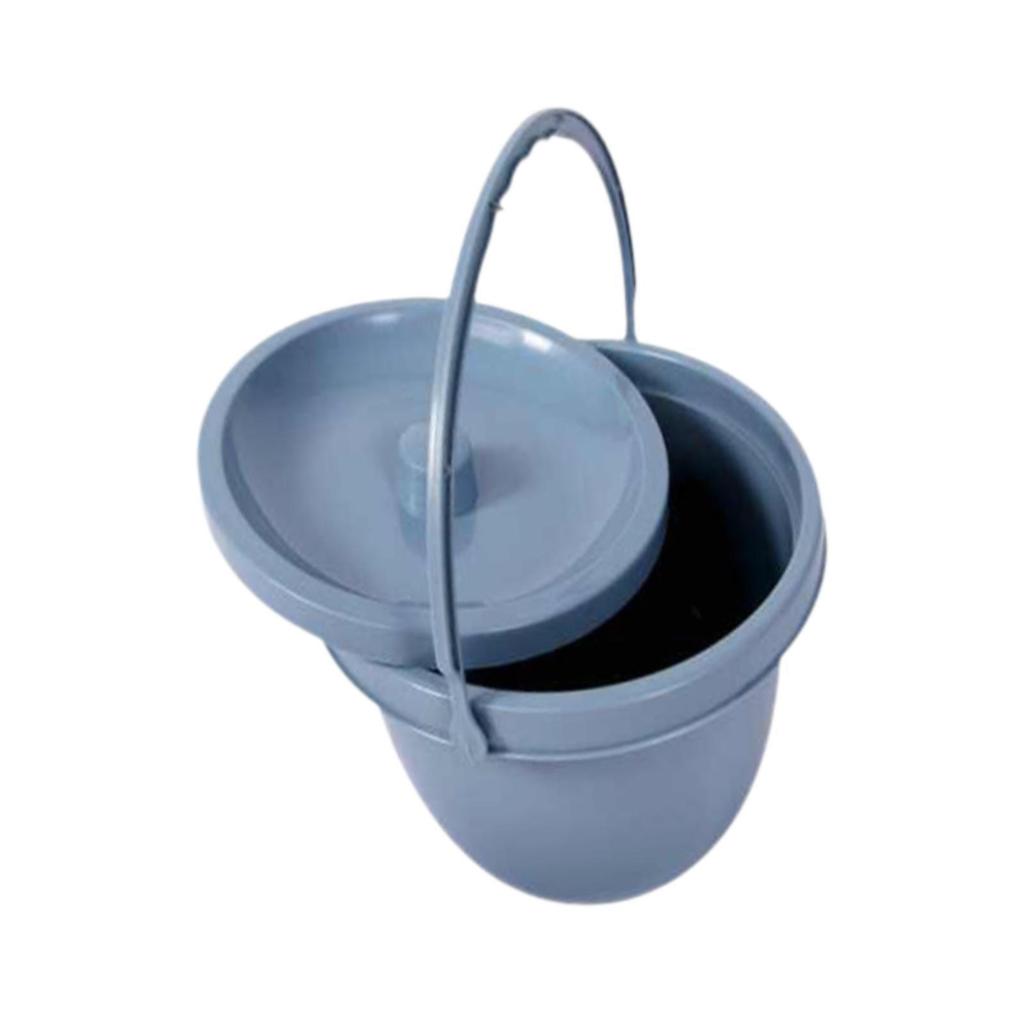 Chamber Pot Toilet Container with Handle Easy Clean Bedpan Sealing Lid Bedside Commode Pee Bucket