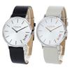 Coach Pair Watch with Storage Box for Men and Women, Black and Light Gray Leather Band, 1450311514503116