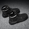 2024 New  Boots Men's High-Top Trendy All-Match Casual Work Walking Shoe British Middle Top Boot Trendy Men's Shoess56