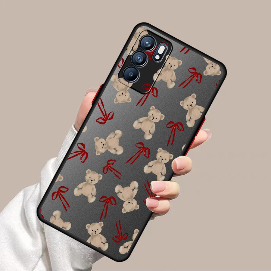 Милый Медведь с Бантом Чехол Задняя Крышка для Телефона для Xiaomi Redmi Note 14 13 Pro Plus 10 12 14C 11 13C 9S A4
