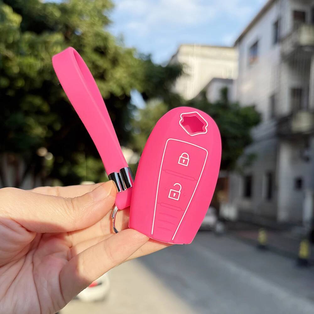 Soft Key Case Shell Fob For Suzuki Vitara Swift Ignis Kizashi Sx4 Baleno Ertiga Samurai S-Cross Accessories Key Holder Key Caps
