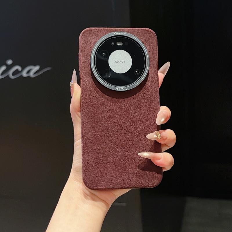 Магнитный чехол-книжка из PC+ Микрофибры и Замшевой Кожи для Huawei Mate 80 70 60 Pro Max, Мягкая Бархатная Текстура, Поддержка Беспроводной Зарядки, Ударопрочный Чехол
