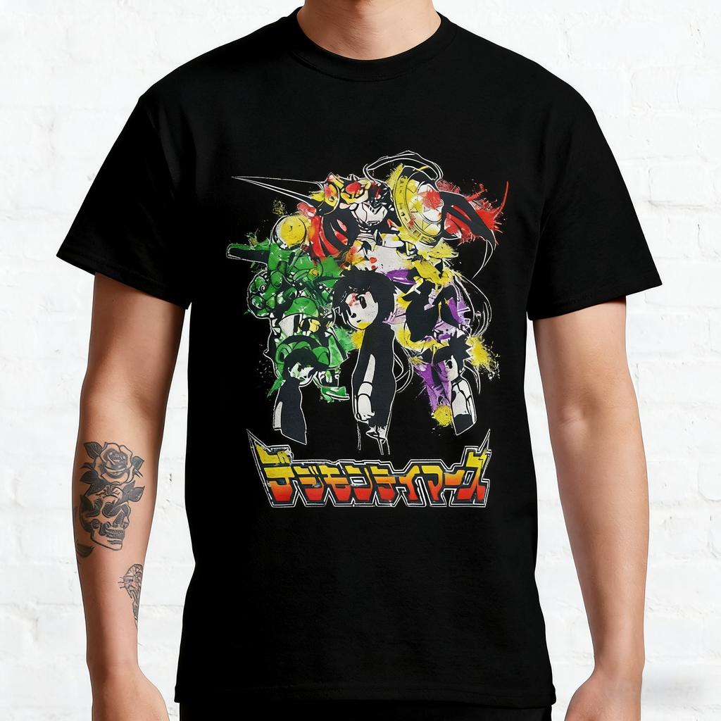2026 Новая мода Digimon Габумон Эволюция Летняя повседневная хлопковая футболка с принтом для родителей и детей Мужская и женская футболка...