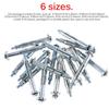 42 Pieces Expansion Screw Bolts with 6 Size Hollow Drive Wall Anchor Screws Assortment Kit Home Improvement Drywall Lamp