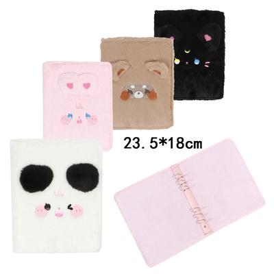 Мультяшный плюшевый А5 K-pop биндер для фотокарточек, держатель для фото айдолов, фотоальбом, коллекционный альбом для фотокарточек, кавайная школьная канцелярия, фотоальбомы