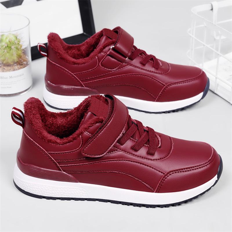 Мужские и женские зимние нескользящие полуботинки для ходьбы — толстые, теплые, с бархатной подкладкой, MX2066