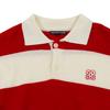 OUT OF TRUNK Stripe Collar Knit Red (Men)