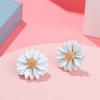 Women Sweet EarDrop Charm Jewelry Earrings Big Flower Ear Stud Temperament