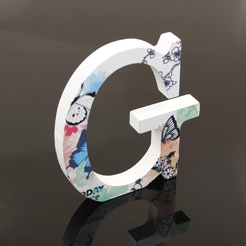 Wooden Alphabet Craft Letters Plaque Home Wedding Nursery Party Decoration