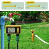 Solar Powered Automatic Water Timer with Double Valves Digital Water Timer for Garden Sprinkler And Drip Irrigation