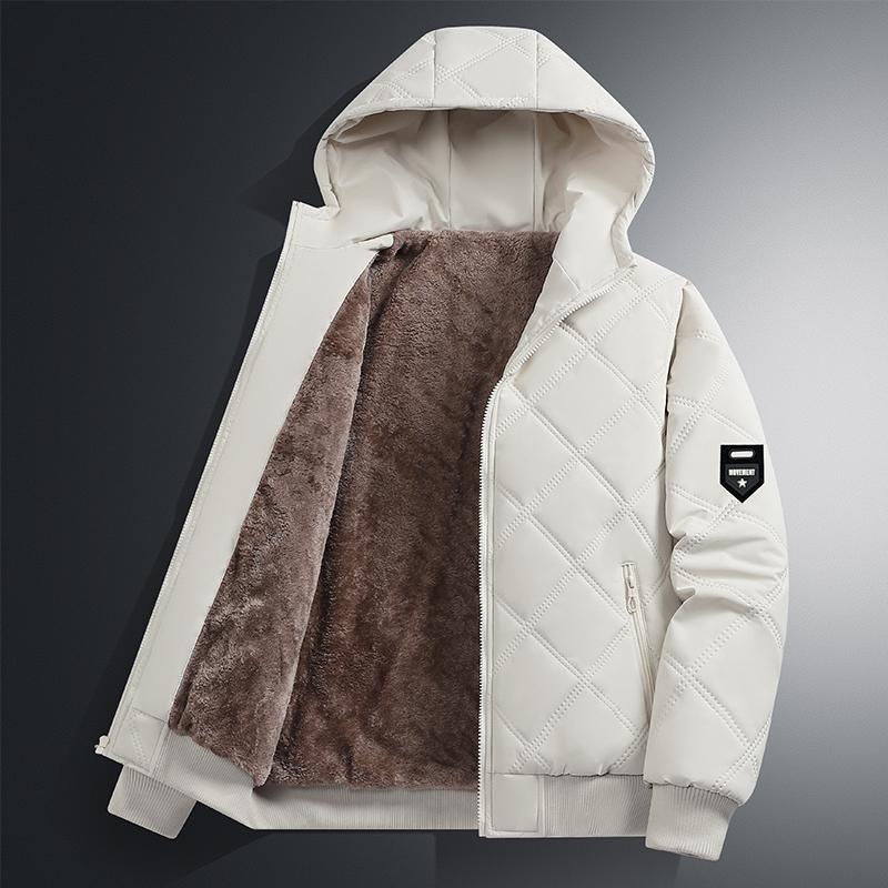 Зимняя мужская хлопковая куртка с капюшоном, Мужская хлопковая куртка, Мужская зимняя бархатная куртка с капюшоном, Хлопковая куртка