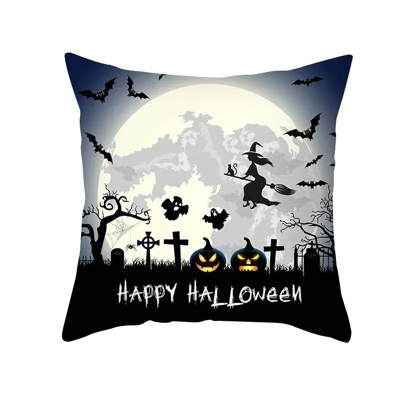 Taie d'Oreiller Theme Halloween, Voiture Fantôme, Horreur, Бюро, Салон, Канапе