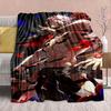 Jujutsu Kaisen Flannel Bed Blanket Warm Cozy Soft Throw Lightweight Sofa Home Decor -QJY