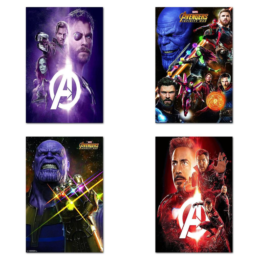 Роскошный плакат героя Marvel из шелковой ткани для декора спальни и кабинета