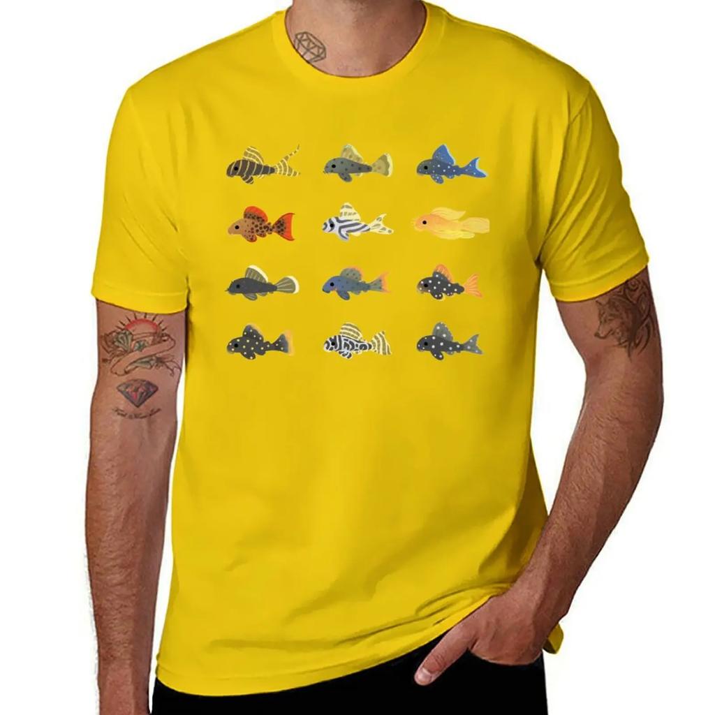 Pleco black TShirt oversized vintage anime shirt Unisexs graphic tshirts anime
