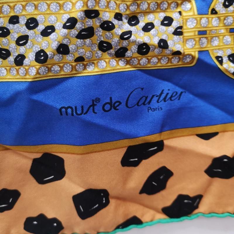 Used Cartier Must de Cartier Panther Silk Scarf Women's - ISItems [USED] [Vintage] [Secondhand] 50164846