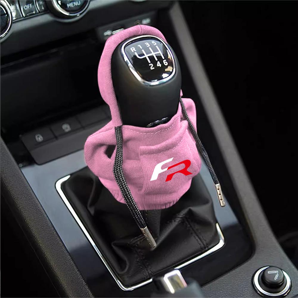 Hoodie Car Gear Shift Knob Cover Manual Handle Accessories For Seat Leon Ibiza Altea Arosa 6l 6j Ateca FR Toledo Exeo MK3 Cupra ibz023