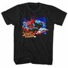 Street Fighter Alley Fight Black Adult T-Shirt