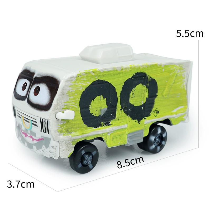 Нетоксичные машинки Pixar Cars Игрушка Молния Маккуин Джексон Шторм Мэтр Салли Шериф 1:55 Литая модель автомобиля Игрушка Детский подарок на день рождения