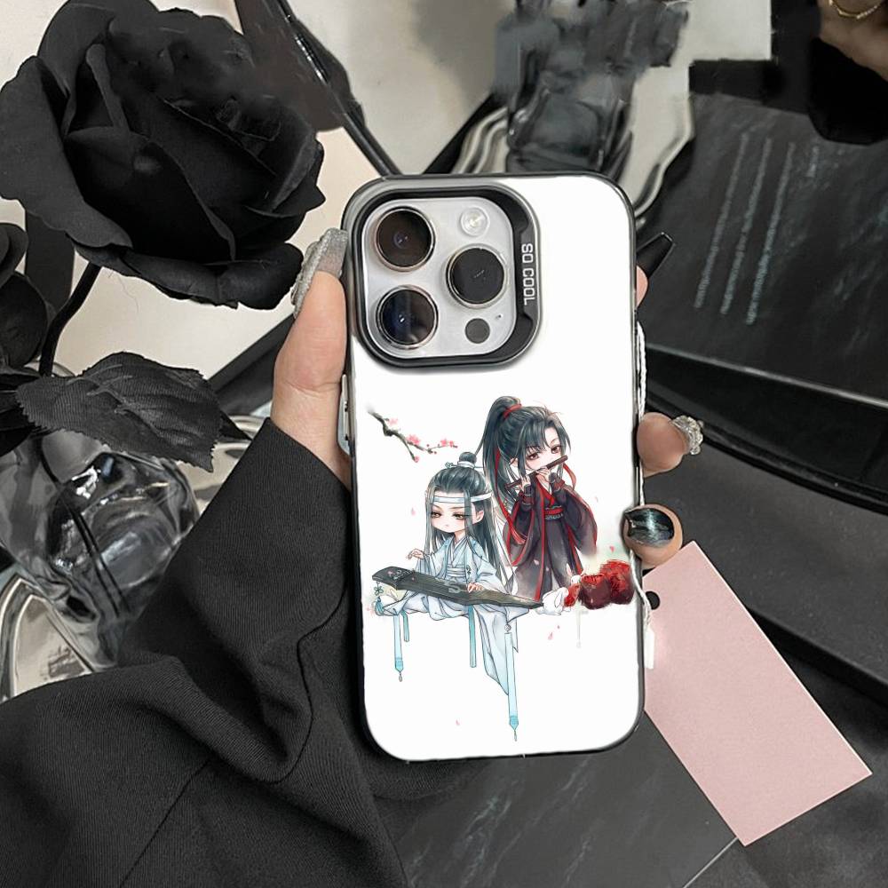Чехол для телефона M-Demonic Cultivation Грандмастер для iPhone17, 16,15,14,13,12 Pro Max Черный Конфетный Матовый Ударопрочный Чехол