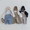 "2024 Korean Kids' Denim Jumpsuits: Fashionable Autumn Overalls for Boys and Girls"
