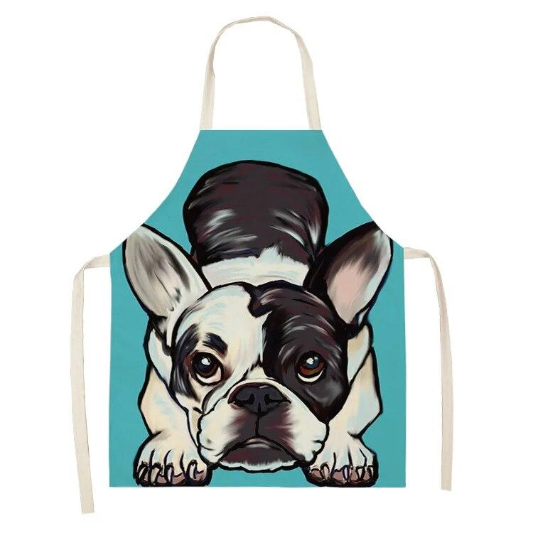 Бытовой кухонный фартук, фартук из скандинавского полиэстера с животными, комбинезон из полиэстера, фартук для взрослых, фартук из полиэстера