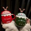 Cute Mug Personality Creativity Elk Penguin Ceramic Water Cup Coffee Cup Milk Cup Christmas Gift Mug