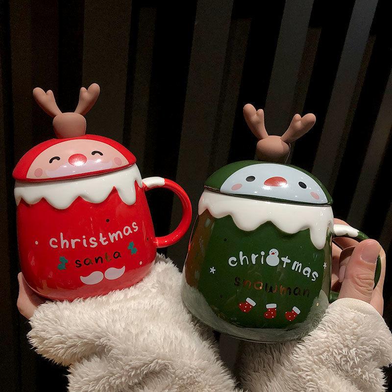 Cute Mug Personality Creativity Elk Penguin Ceramic Water Cup Coffee Cup Milk Cup Christmas Gift Mug