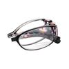 New Folding Presbyopic Reading Glasses Anti-blue Light Glasses Portable Presbyopic Glasses Elegant PC Eyewear For Men