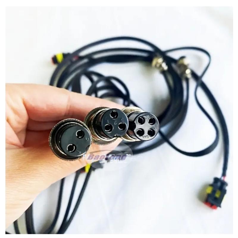 1M Common Rail Injector Tester Extended Line Wire 2 Pin 3Pin 4 Pin for Solenoid Piezo Diesel Nozzle Cable Adapter Plug