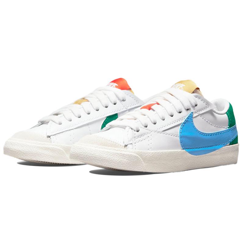 Nike Женские кроссовки Blazer Low 77 Jumbo Mismatch, обувь для скейтбординга DQ1470-100