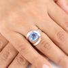 Tanzanite Gemstone 925 Sterling Silver Jewelry Handmade Engagement Ring For Her RR-68-15
