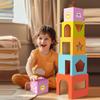 Educational Wooden Stacking Toy For Kids With Shape Sorting Development Brain
