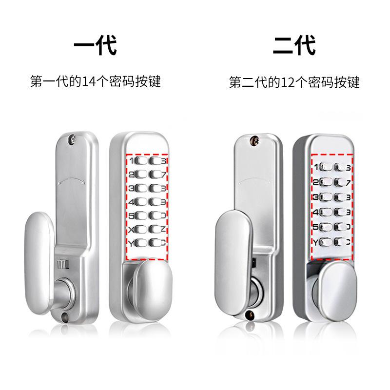 Mechanical Combination Door Lock Outdoor Courtyard Gate Lock Household Wrought-iron Door Fence Lock Vintage