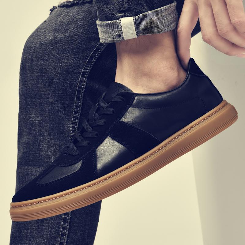 Мужская повседневная обувь из натуральной кожи, деловая офисная обувь на шнуровке, белая, черная мужская обувь, модные кроссовки