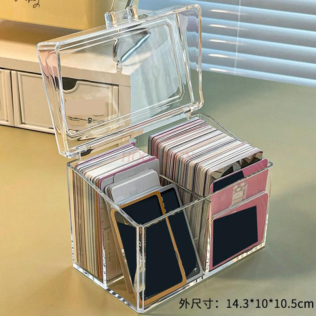 1pcs Card storage box, small card acrylic transparent box