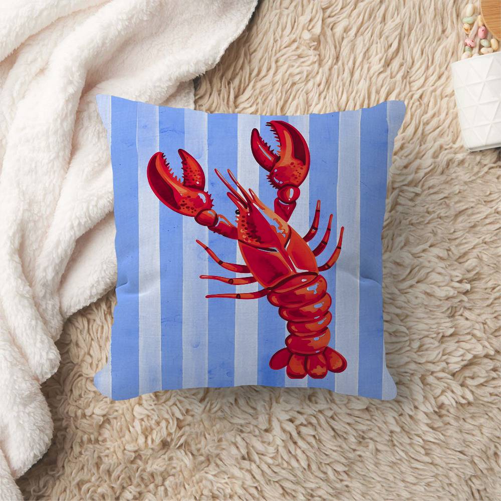 Colorful Sardine Lobster Fish Ocean Animal Pillow Anime Pillow Sofa Bed Head Pillow Cover Cushion Cover x cm Fashion