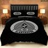 Alanyaspor Pattern Bedding uilt Set uilt Cover Pillowcase Home Decoration Birthday Gift (1 * duvet cover + 2 * pillowcase without core)