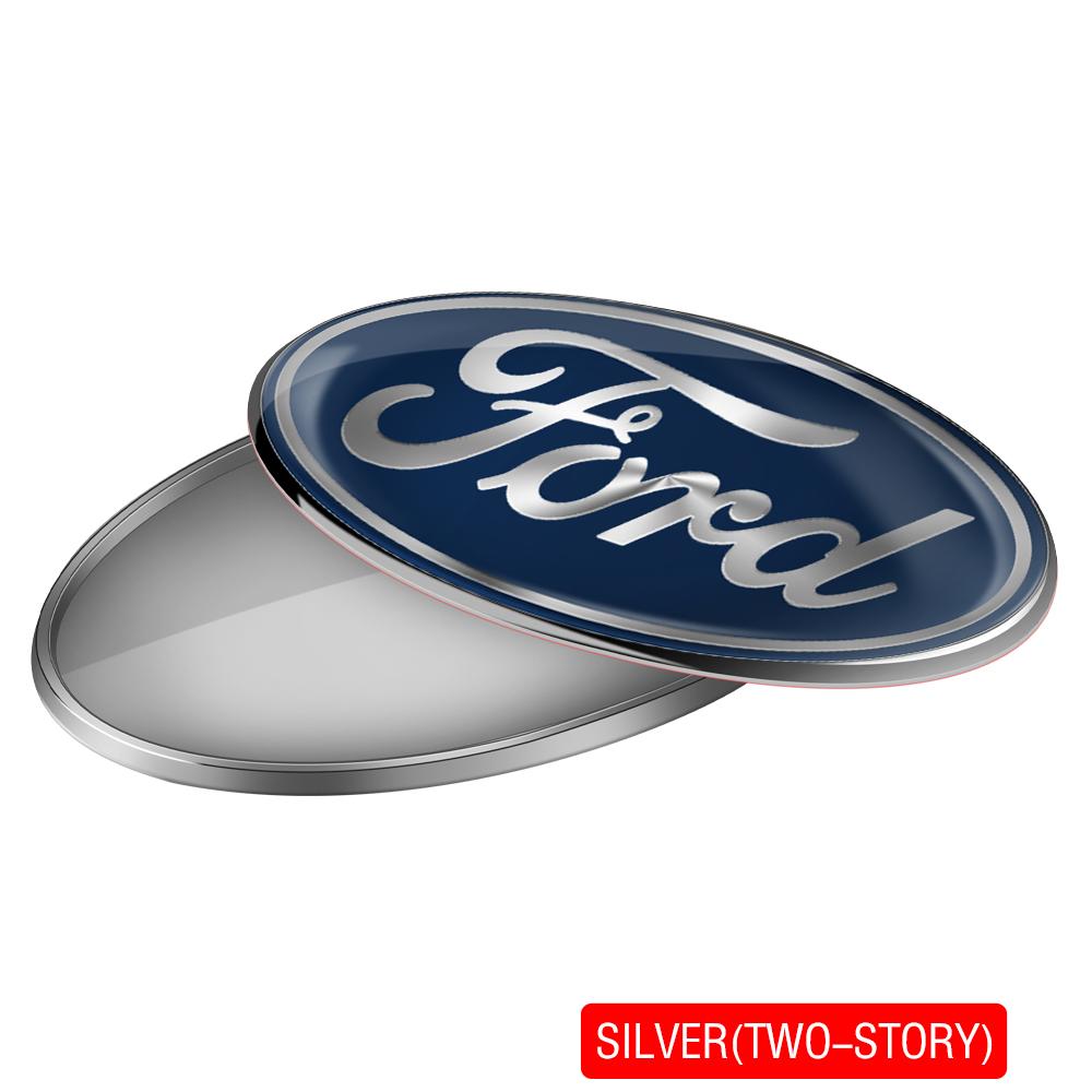 BBBM3 Car Aluminum Alloy Logo Sticker Body Rear Trunk Stickers For Ford Focus Edge Fiesta EcoSport Escort Ranger Fusion Mondeo Mustang