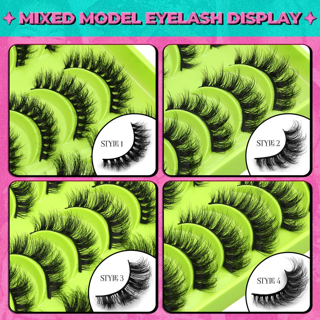 Ресницы 3D Faux Mink Lashes Natural False Eyelashes Dramatic Fluffy Soft Volume Lashes Eyelash Extension Makeup