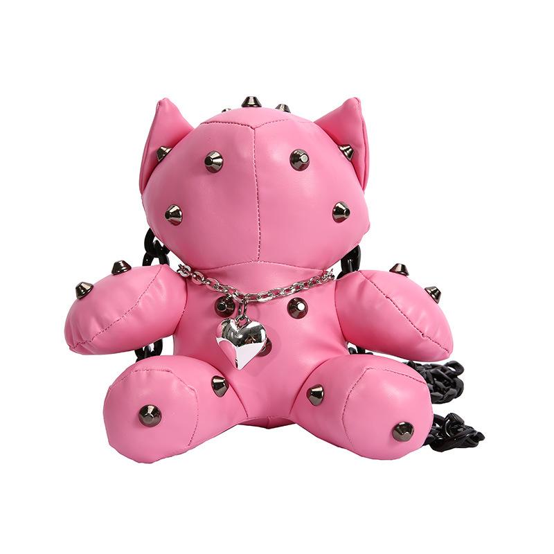 Персонализированная креативная мультяшная сумка 2025 новая милая девочка Мори забавный медведь плечевая кроссбоди маленькая круглая сумка pu