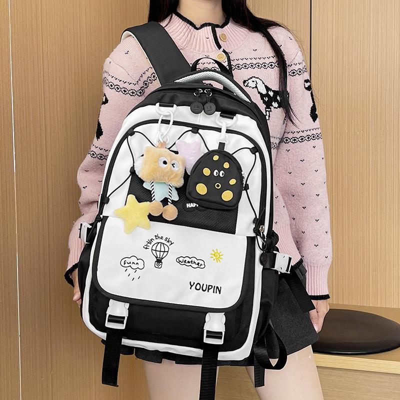 Рюкзак с мультяшным рисунком, студенческий, большой вместимости, школьный, уличный, для путешествий