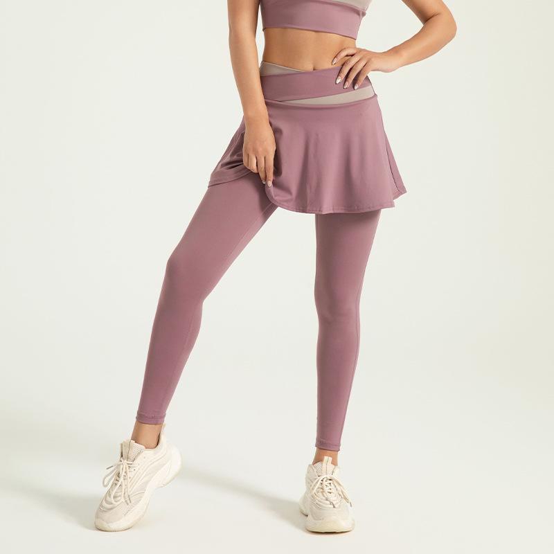 Штаны для йоги с высокой талией, цветными блоками, защищающими от воздействия внешней среды, с высокой эластичностью телесного цвета