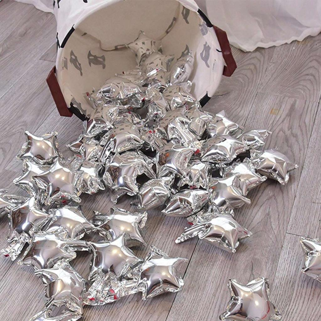 16 шт., версия с пятиконечной звездой, алюминиевая пленка, воздушный шар, воздушный шар со звездой, украшение на день рождения, свадебное украшение