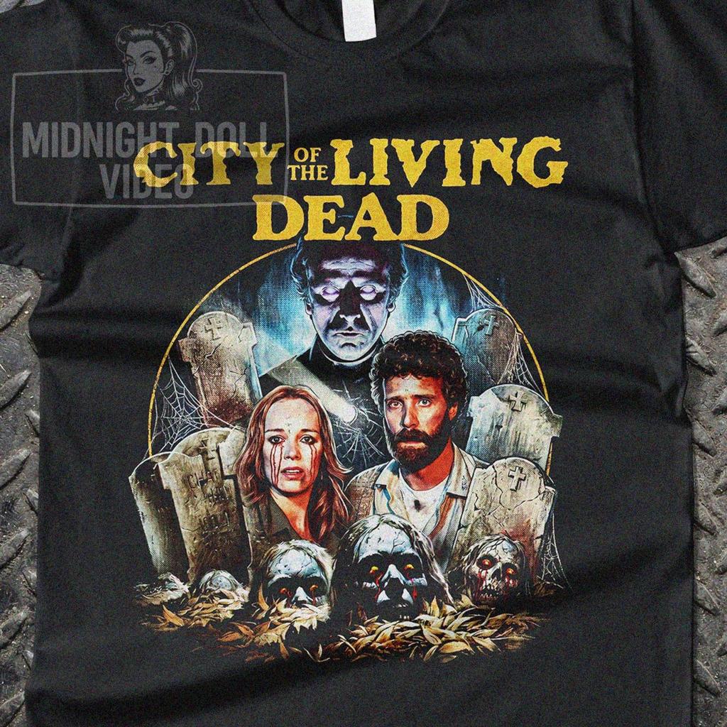 City of the Living Dead (1980) Vintage Horror T-Shirt- Lucio Fulci Movie Tee