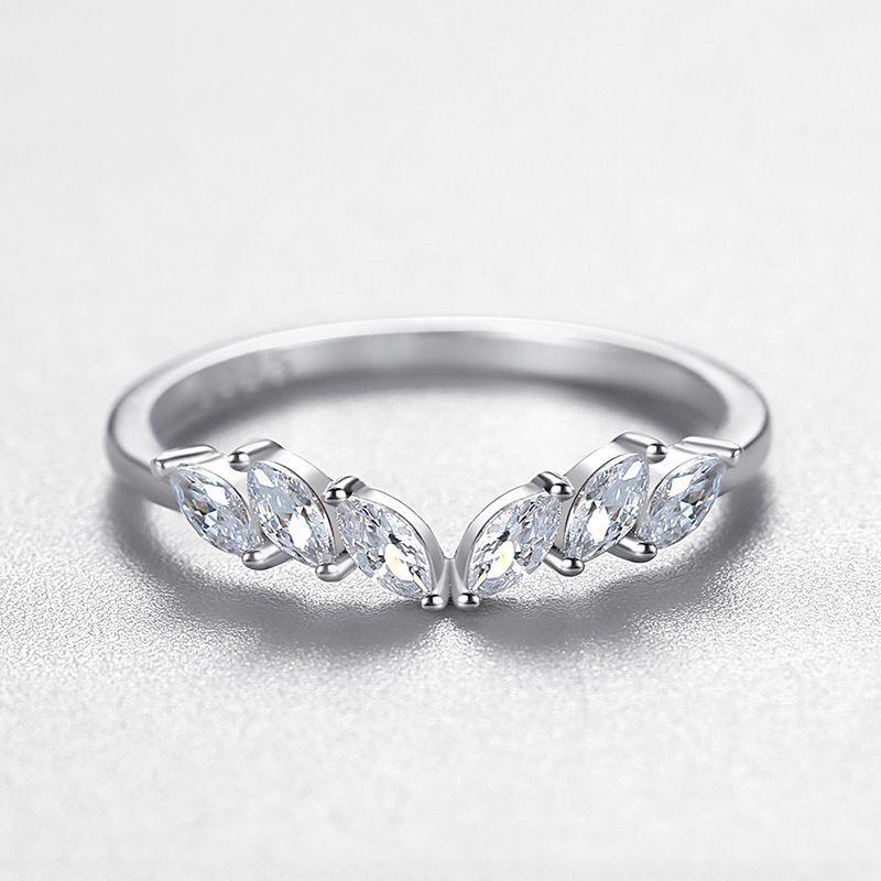 Tancise Classic стерлингового серебра 925 пробы кольцо с цирконом женские ювелирные изделия свадебное обещание вечерние подарок