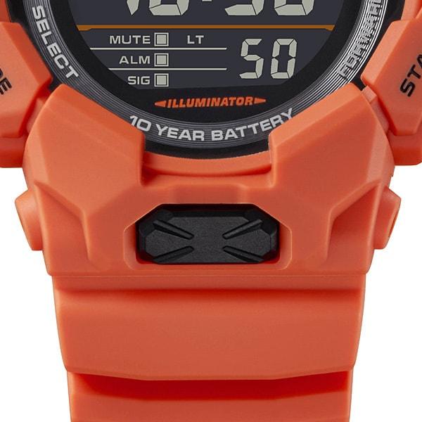 Casio Мужские часы G-SHOCK GD-010-4JF [G-SHOCK 10-YEAR BATTERY SERIES] Круглые часы Orange Digital